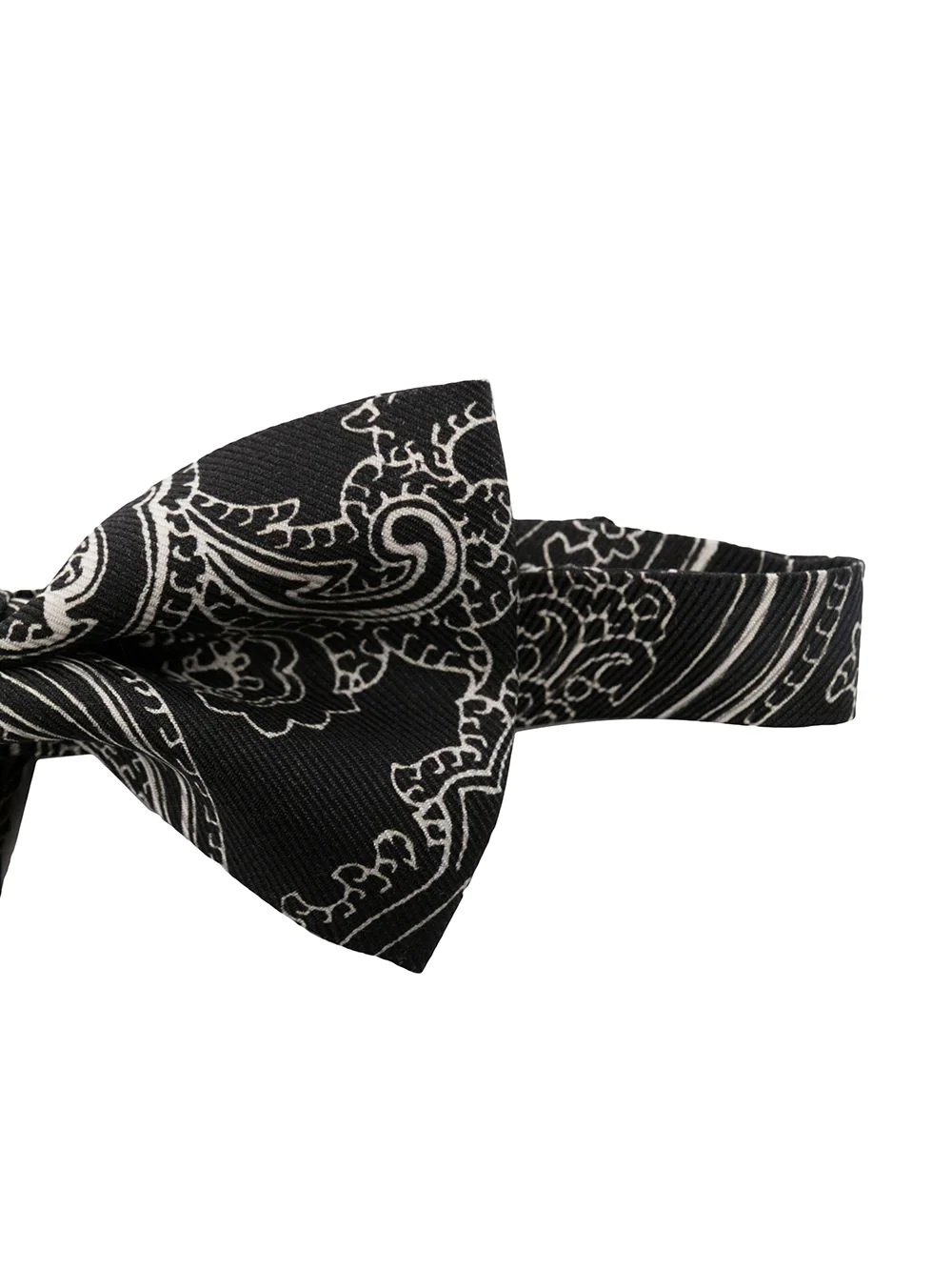 paisley-print silk bow tie - 2