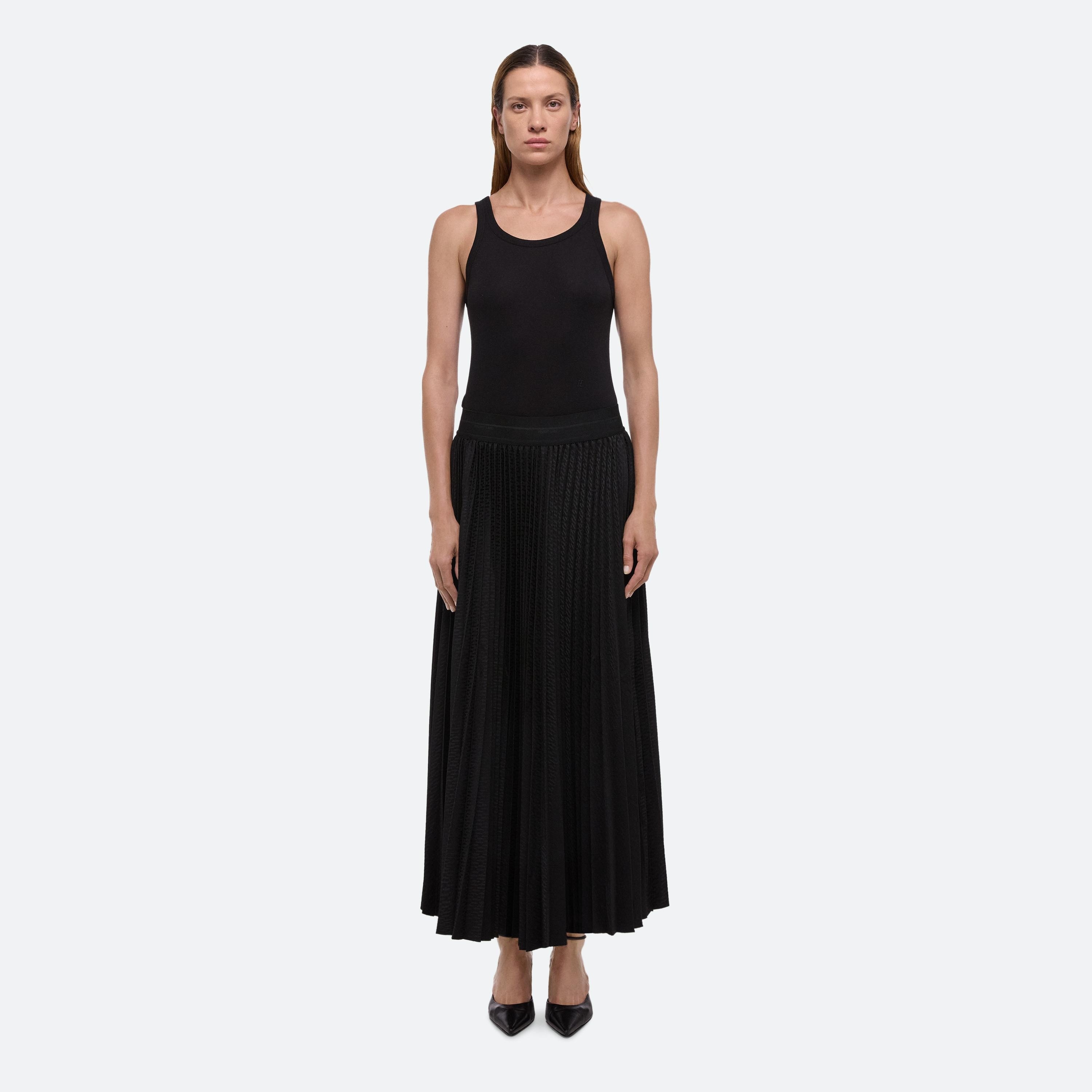 PLEATED JACQUARD SKIRT - 3