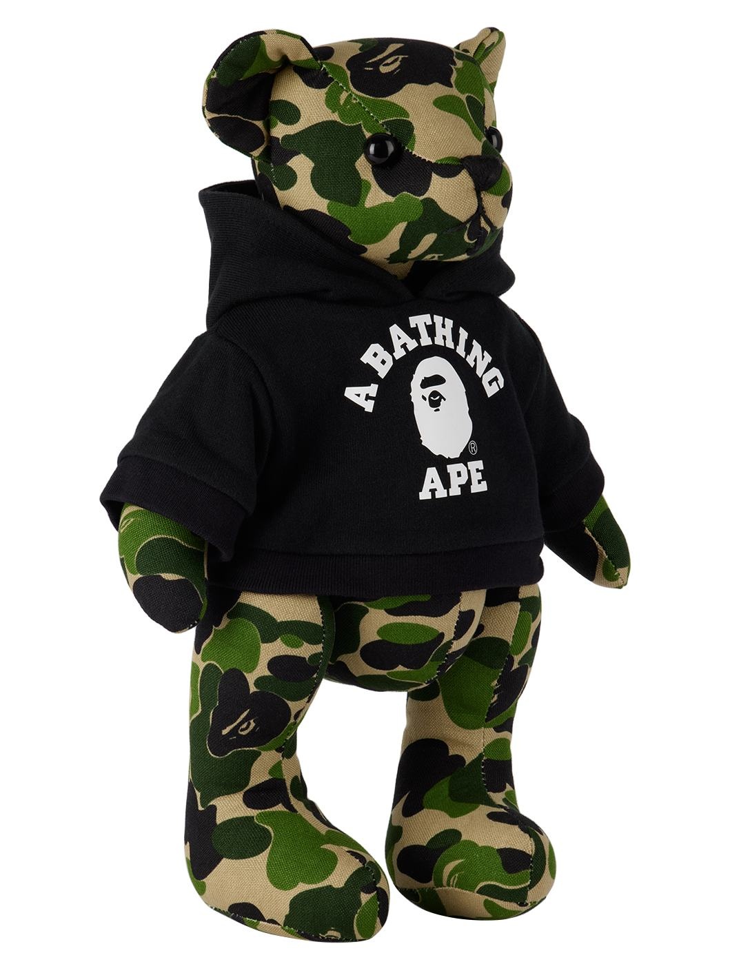 Khaki & Black ABC Camo Bear Plush Toy - 3