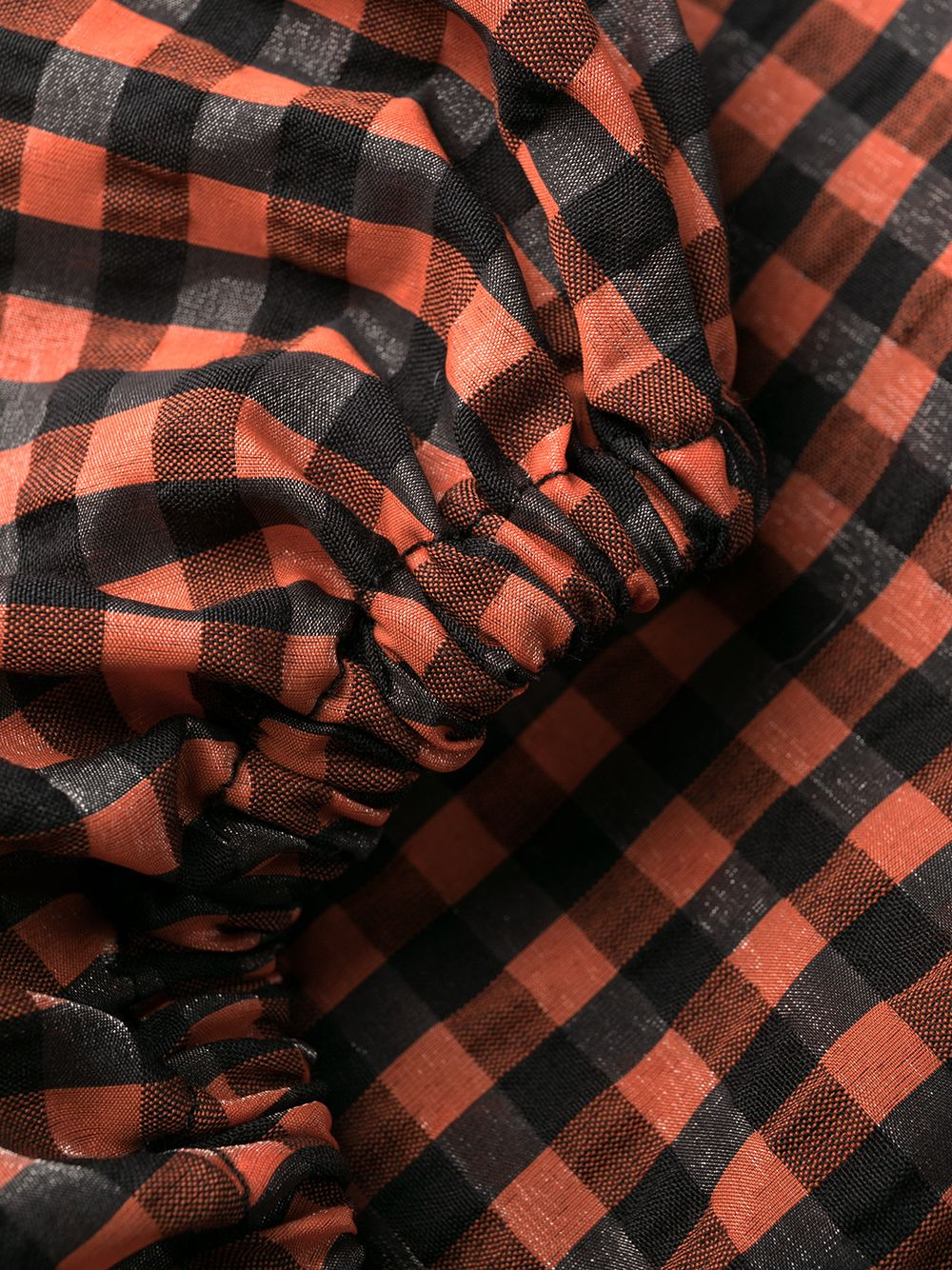 seersucker check mini dress - 7