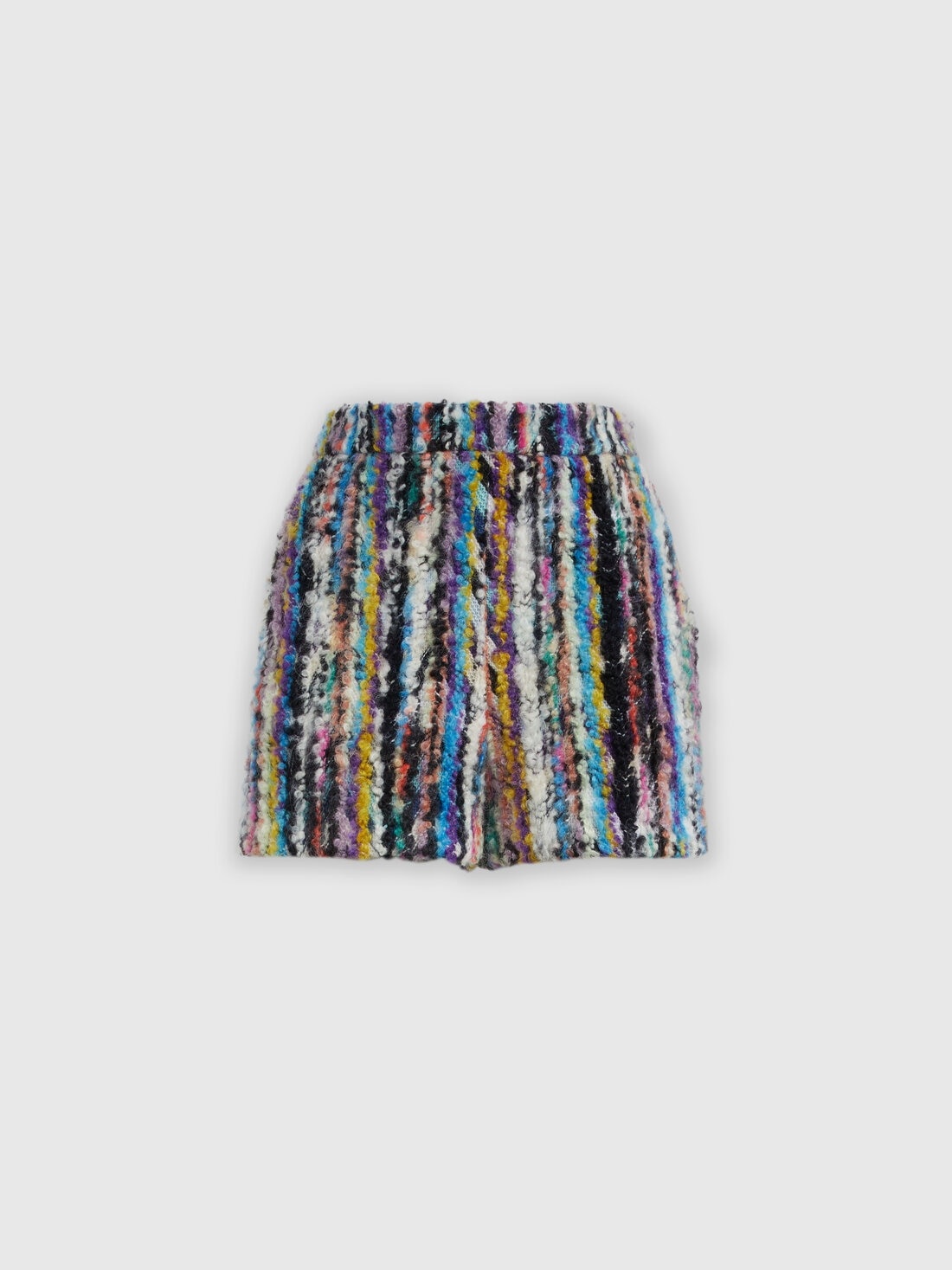 Wool and mohair bouclé shorts - 1