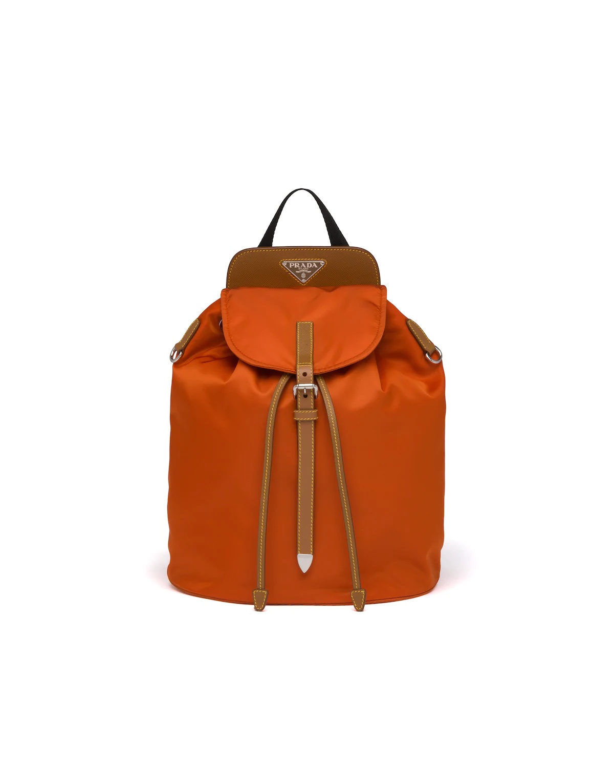 Nylon and Saffiano leather backpack - 1