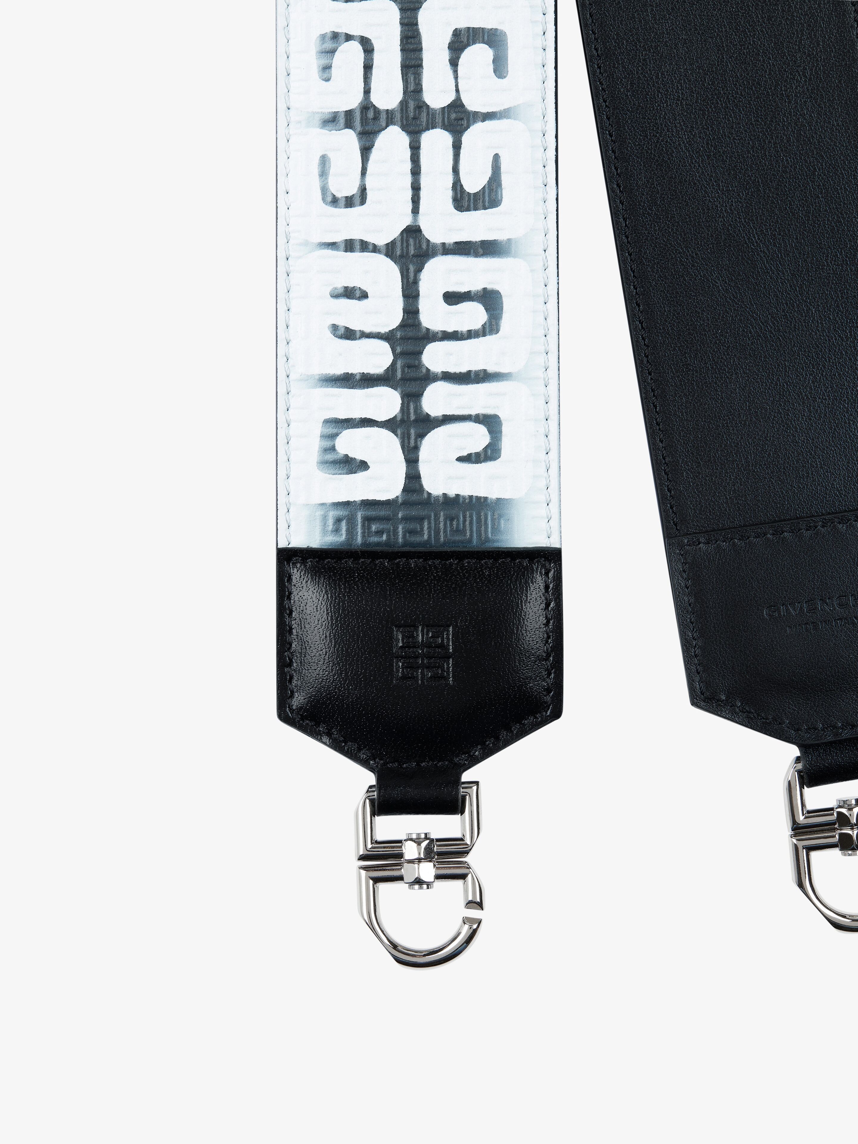 STRAP WITH 4G PRINTED GRAFFITI EFFECT IN LEATHER - 2