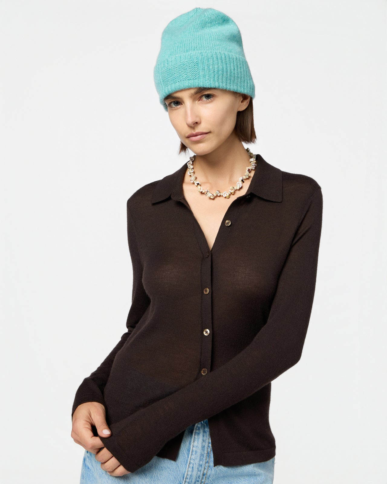 Elle Shirt in Cashmere - 5