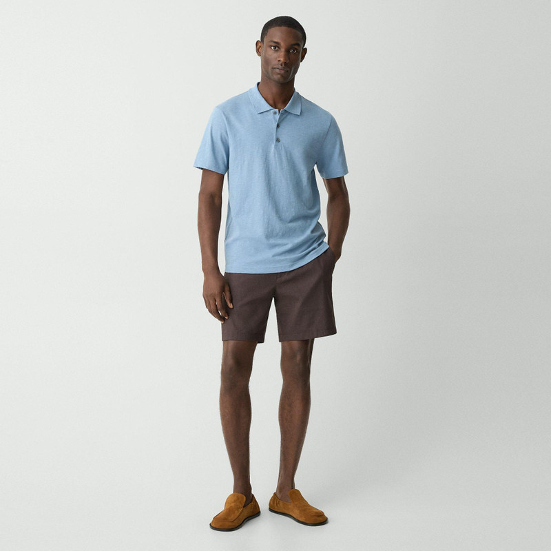 Theory Bron Polo Shirt in Cosmos Slub Cotton outlook
