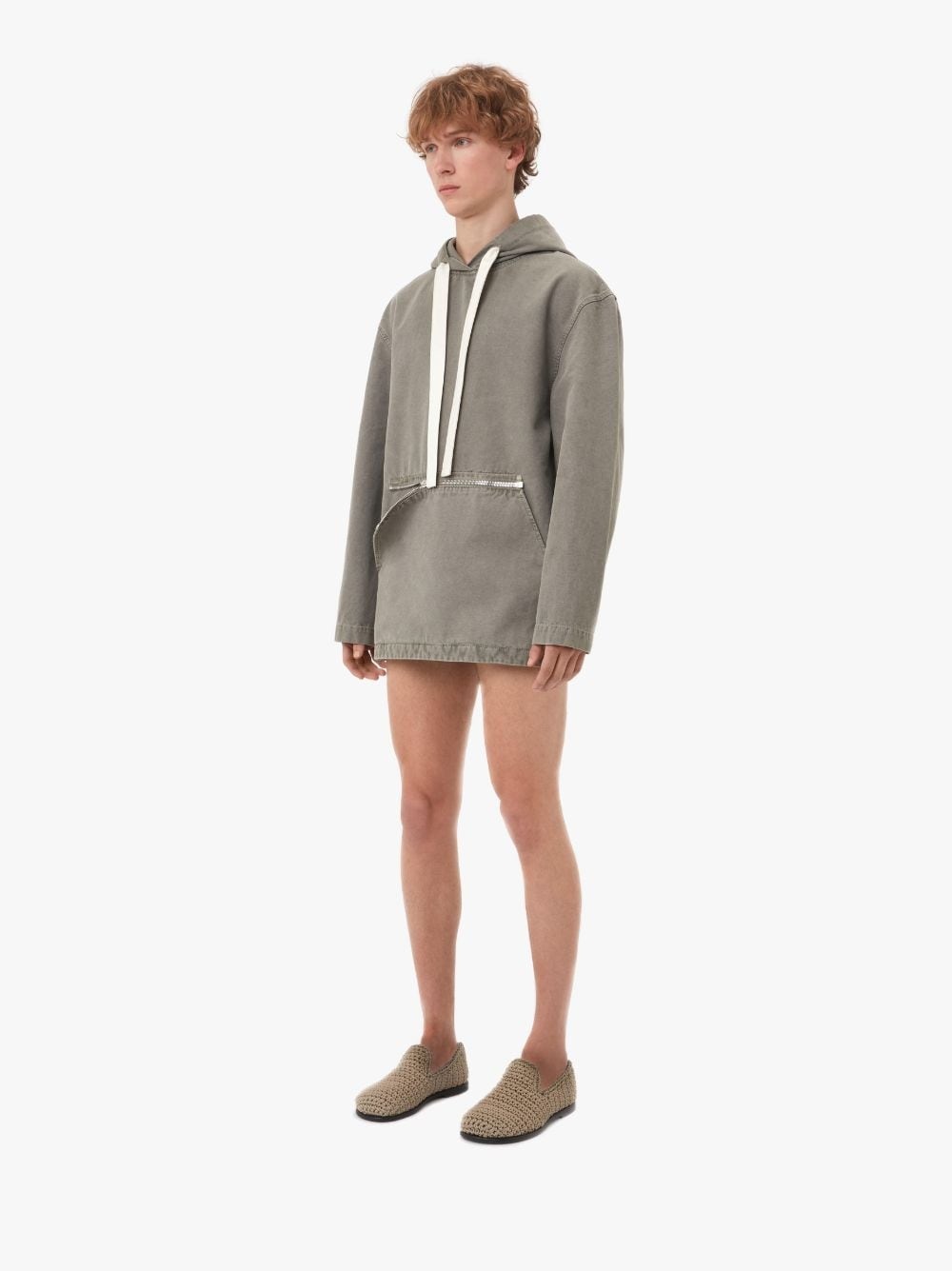 FRONT POCKET ANORAK STYLE HOODIE - 4
