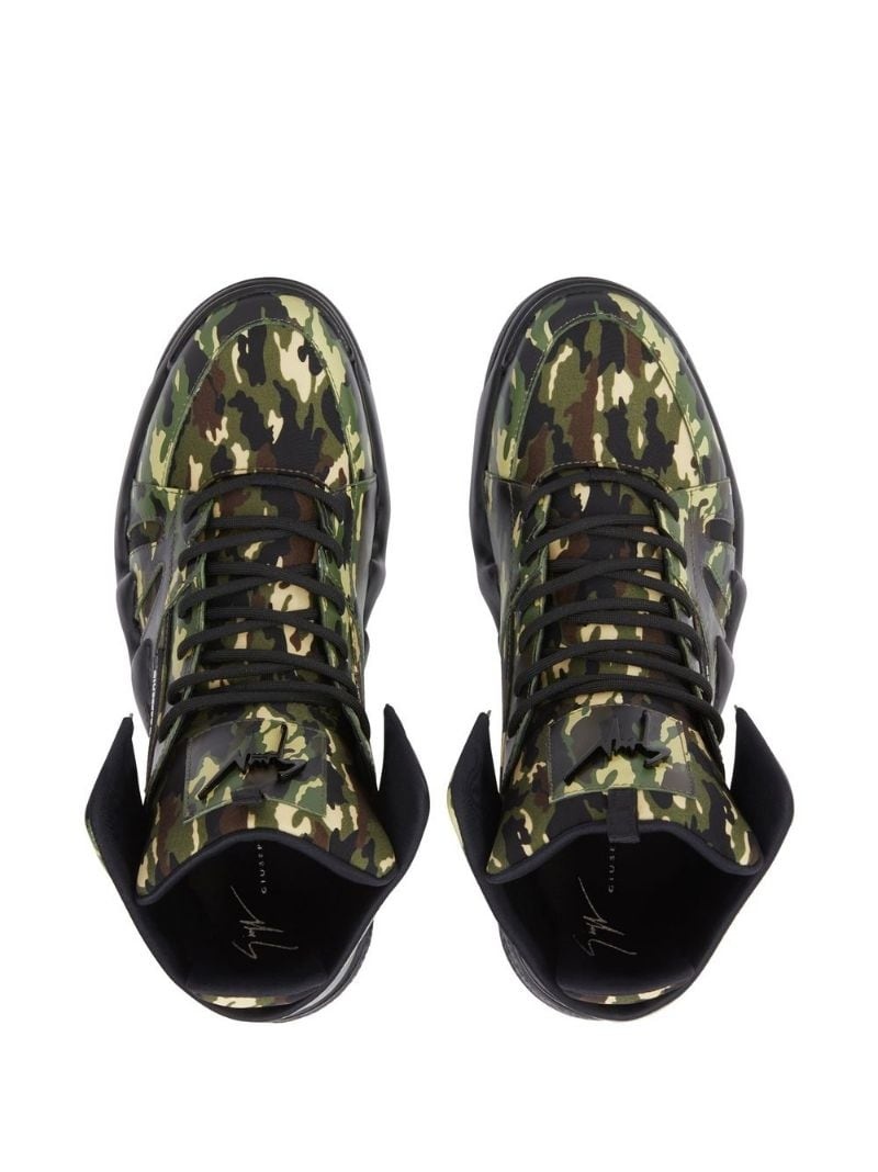 Talon camouflage high-top sneakers - 4