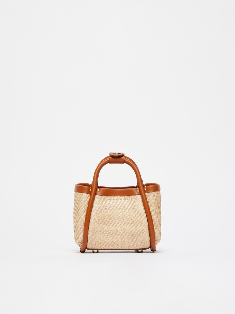SUMMERMINI Raffia-effect fabric mini Marine bag 3