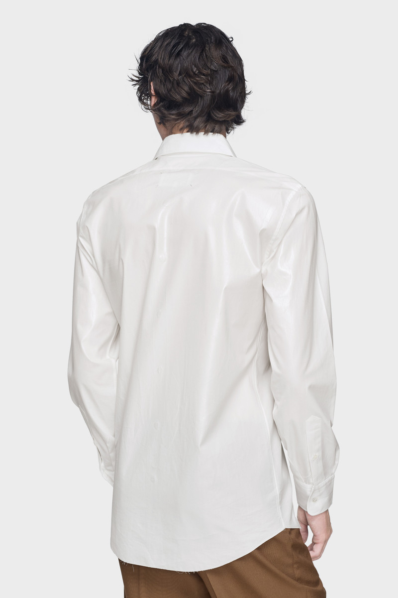Foiled cotton poplin shirt 4