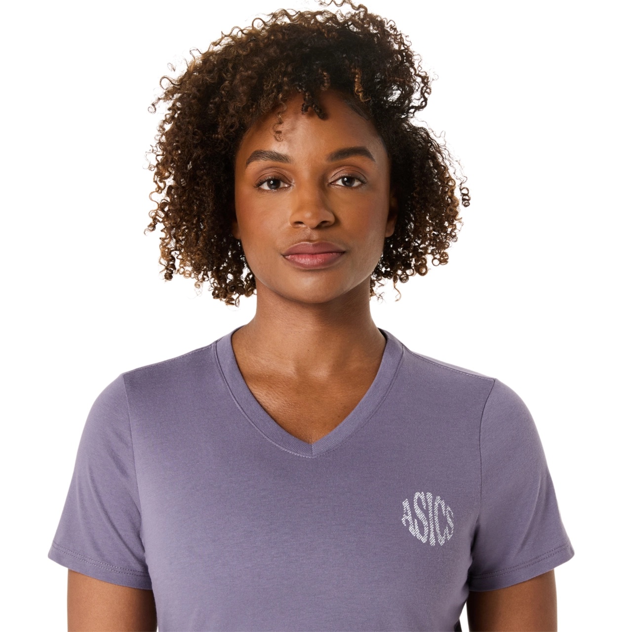 WOMEN'S ASICS NATURE V-NECK SHORT SLEEVE TEE - 6