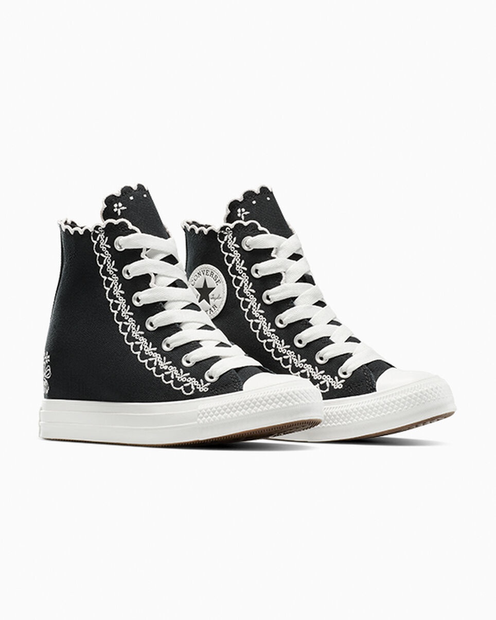Chuck Taylor All Star Wedge Platform Embroidered Flowers - 5