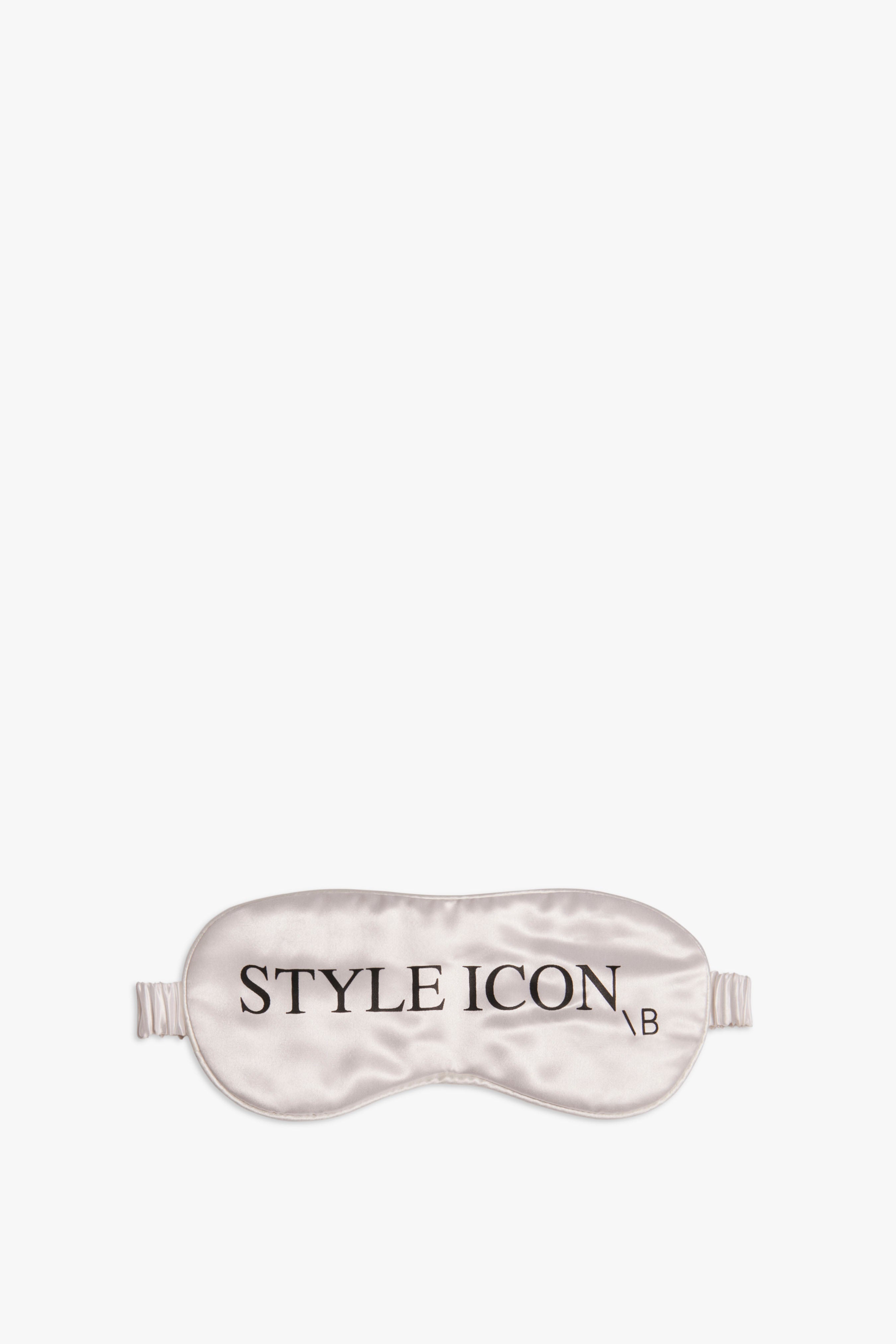 Silk Style Icon Sleeping Mask in White - 2