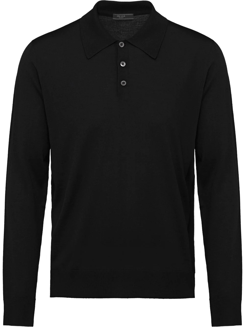 Worsted wool polo shirt - 1