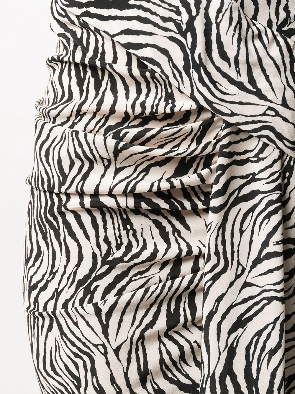 zebra-print asymmetric skirt - 5