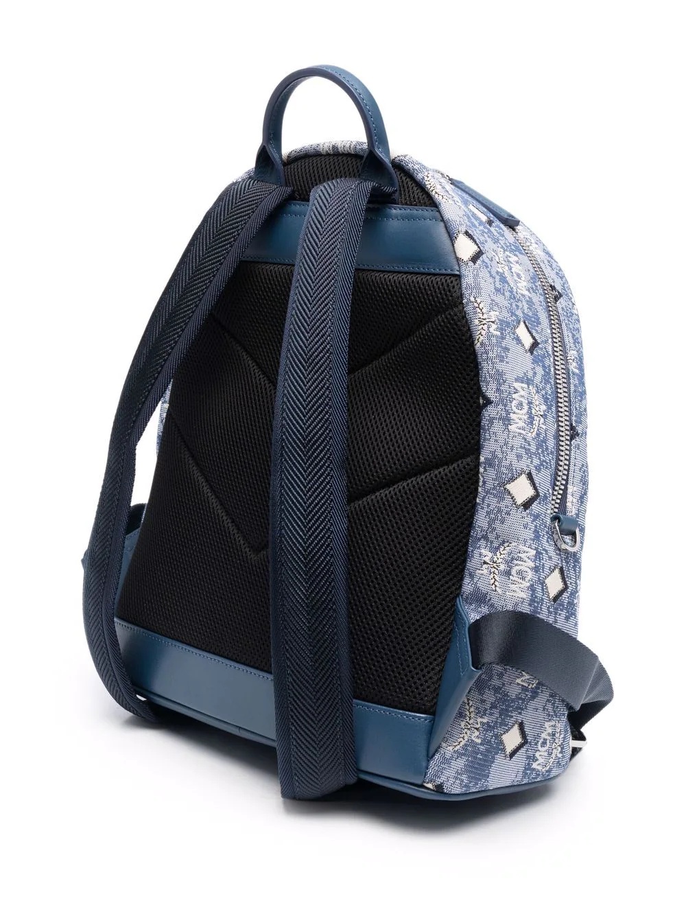 jacquard-logo backpack - 3