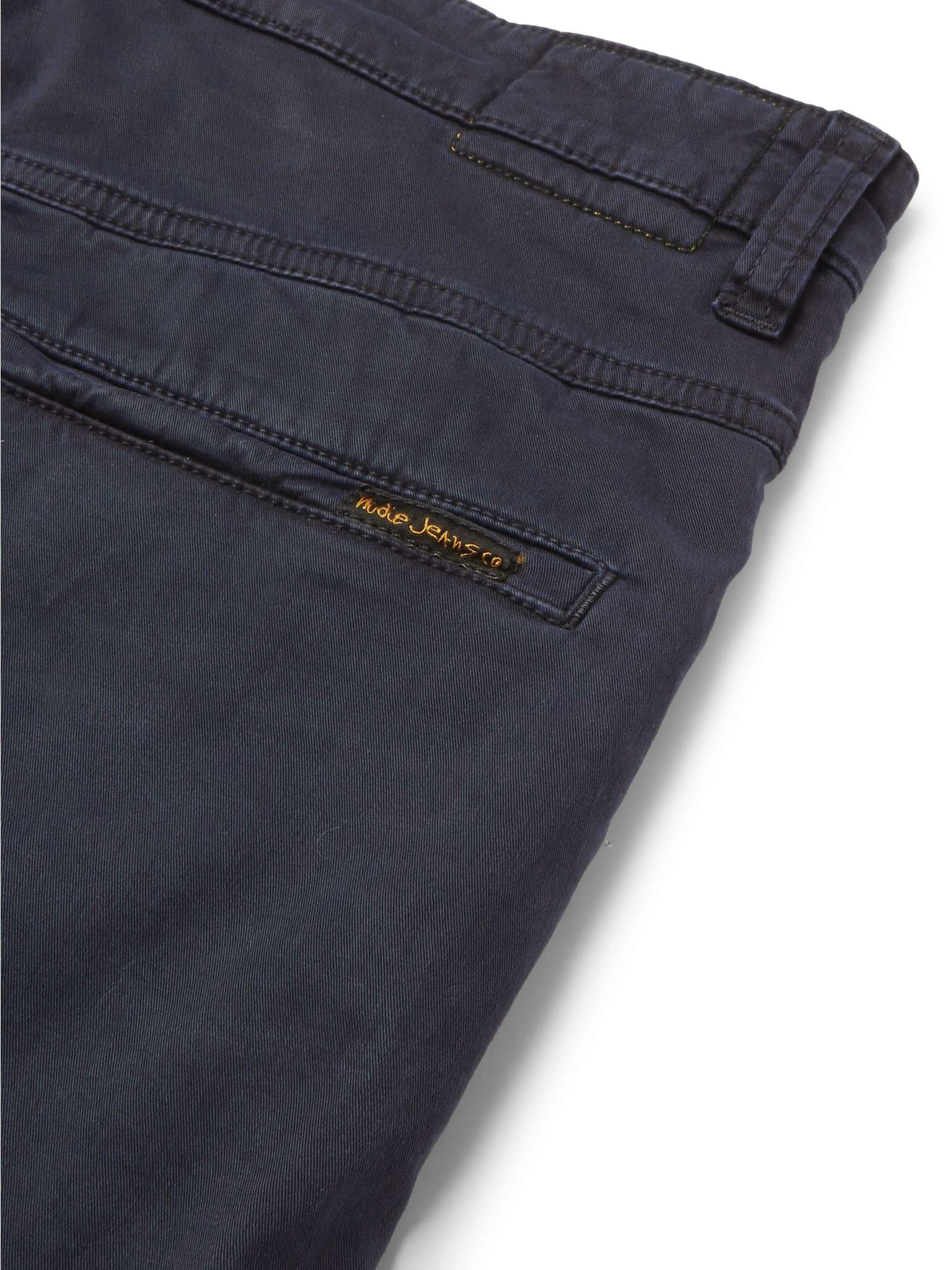 Slim Adam Garment-Dyed Stretch Organic Cotton-Twill Trousers - 6