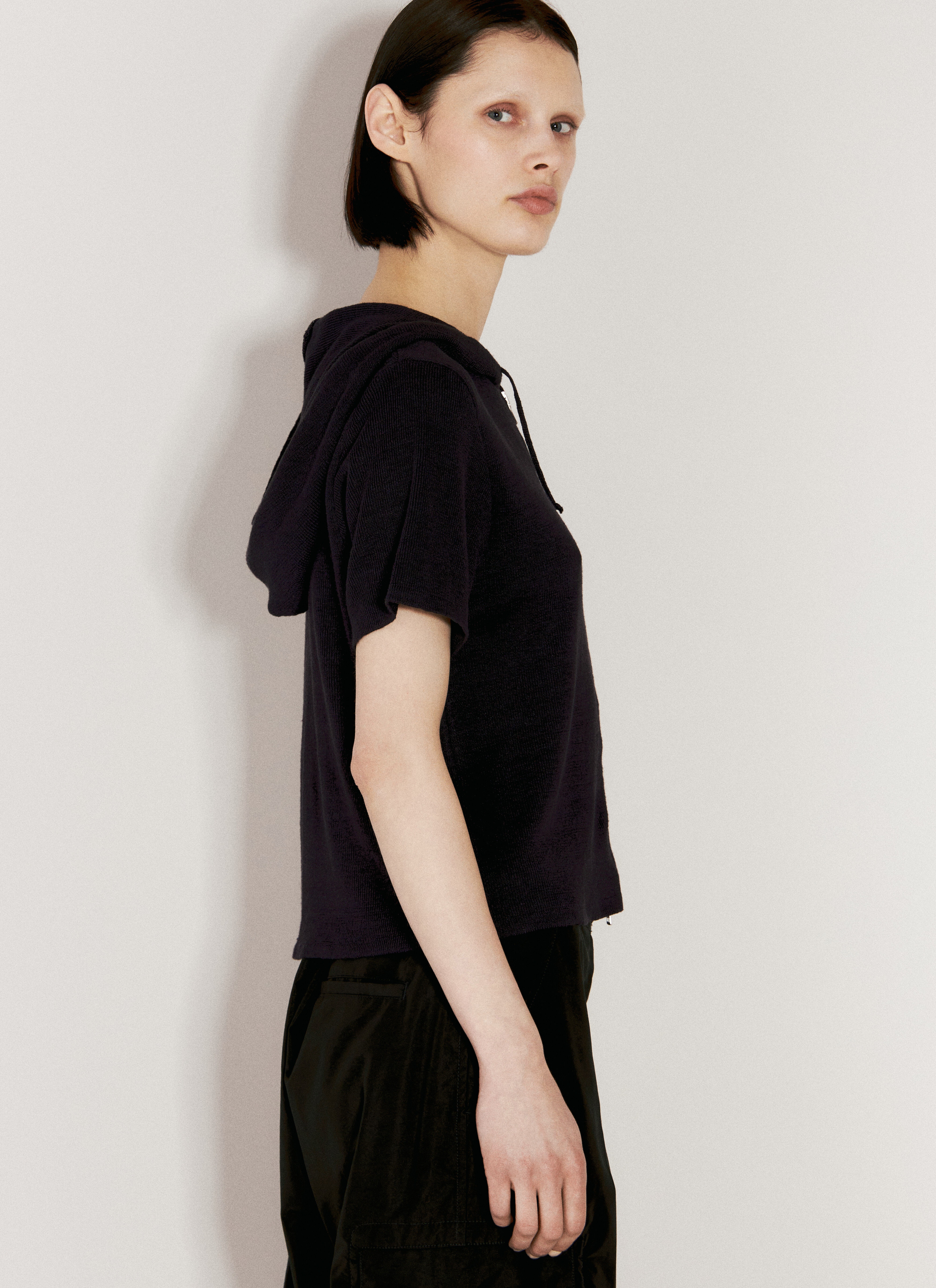 Zip-Up Knit Sweater - 5