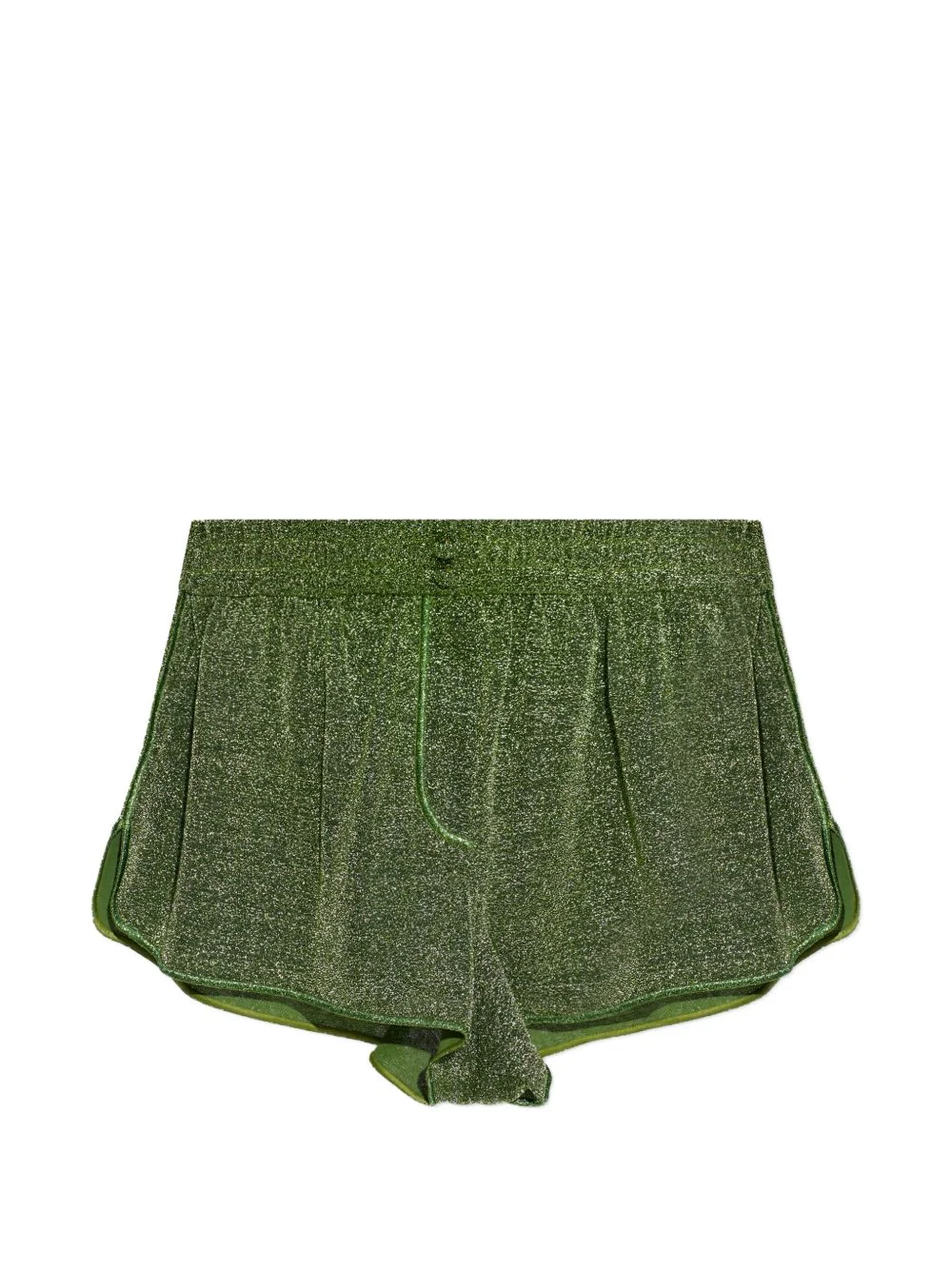 drawstring shimmer shorts - 1
