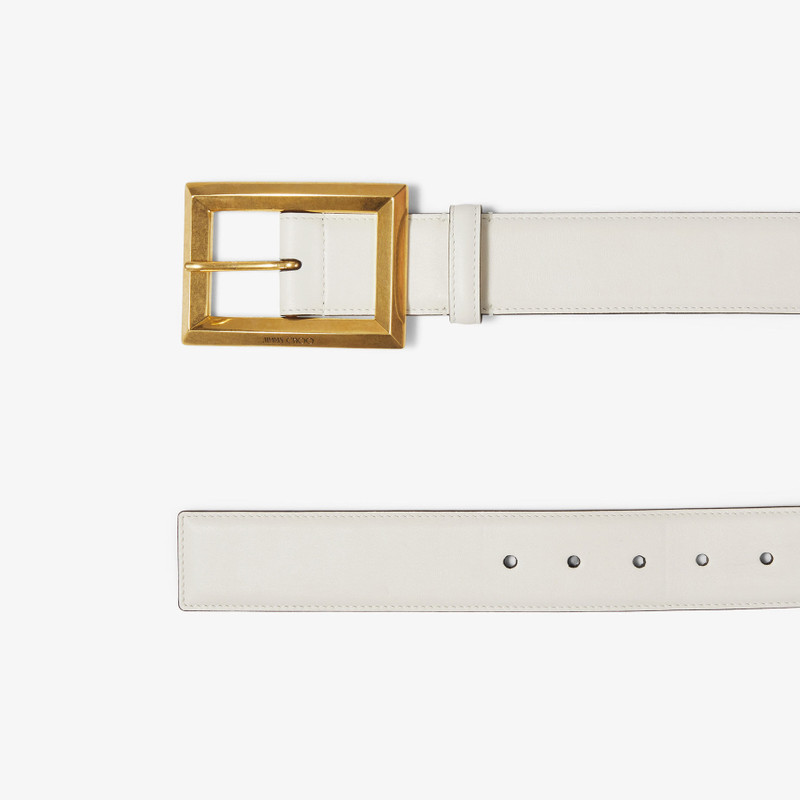 Arlie Latte Calf Leather Belt 5