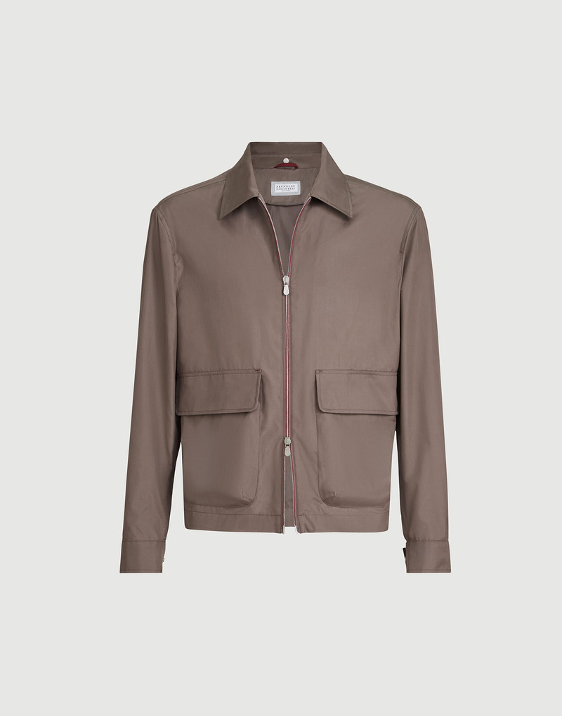 Bonded silk unlined outerwear jacket 1