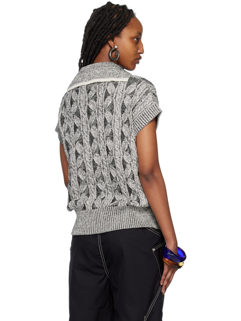 Black & Gray Foliage Vest 3