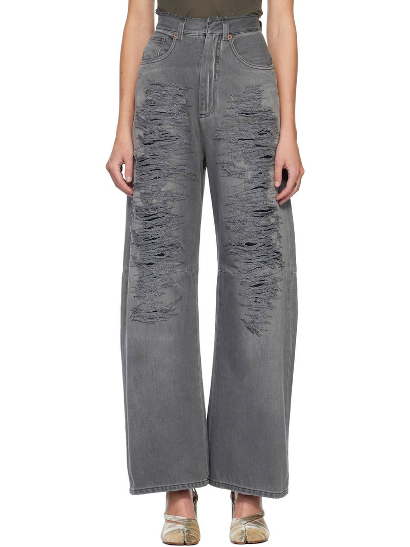 Gray Lightweight 5 Pockets Jeans 1