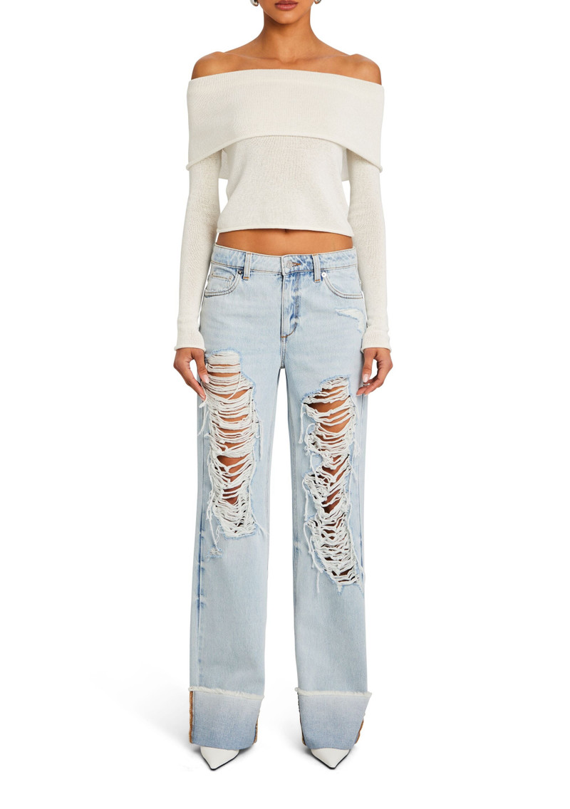 RETROFÊTE MARGOT CUFFED DISTRESSED JEAN outlook