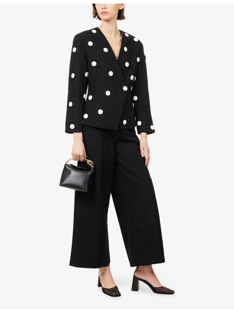 DESTREE Aloise Polkadot Button Cotton Blazer outlook
