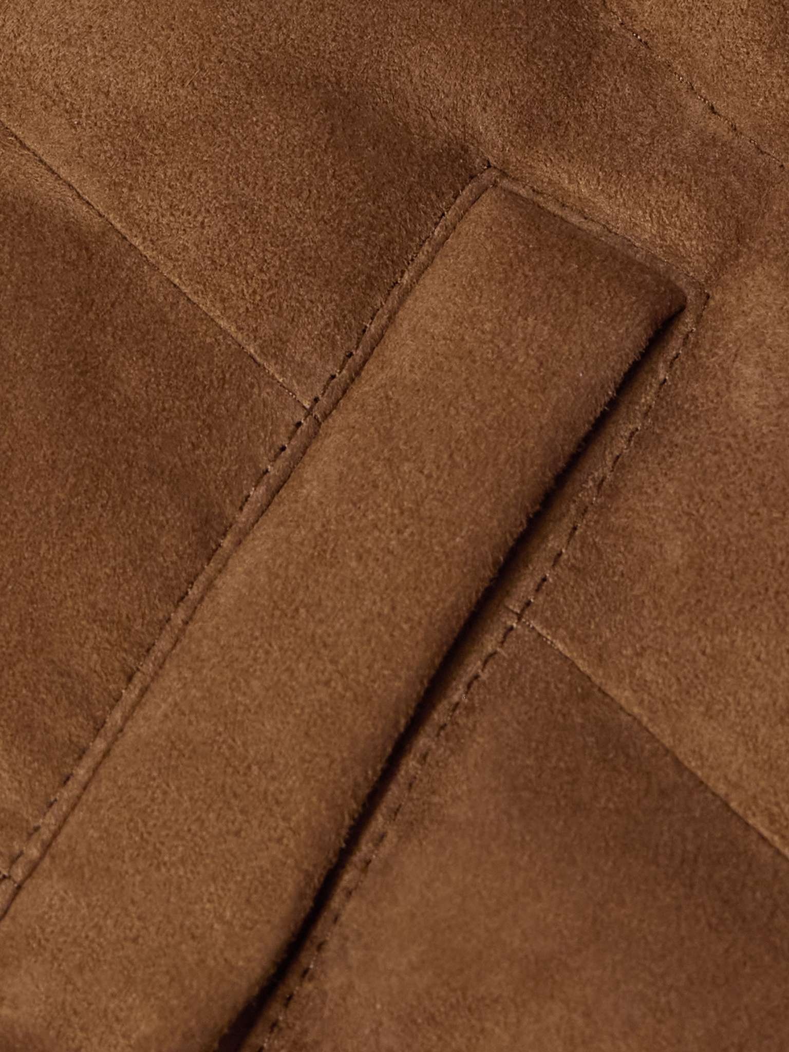 Hoffman Quilted Suede Down Gilet - 3