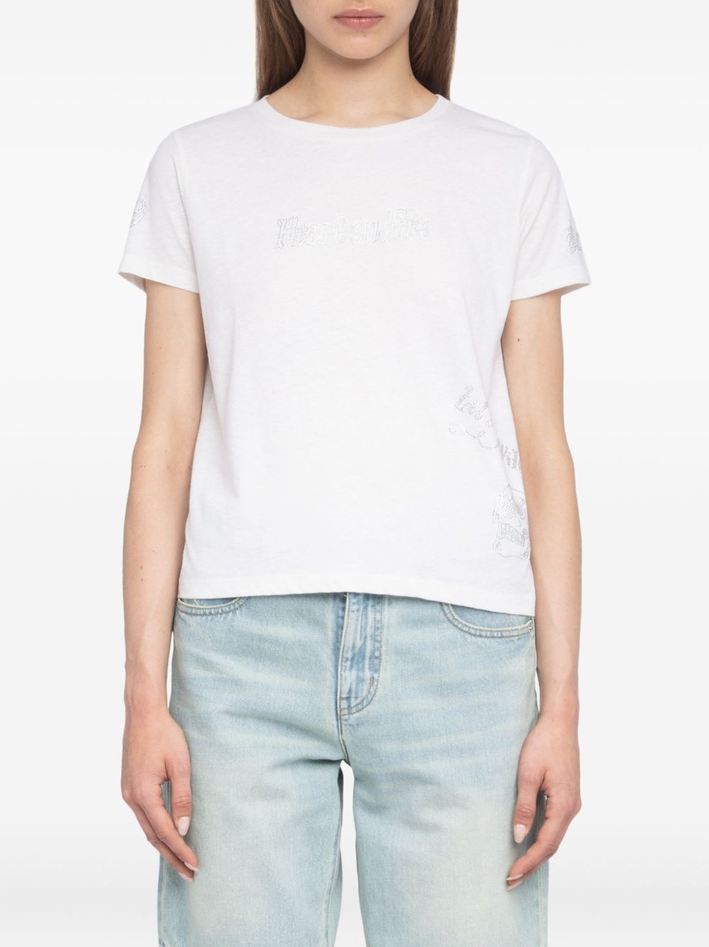 Alys rhinestone-embellished T-shirt - 3