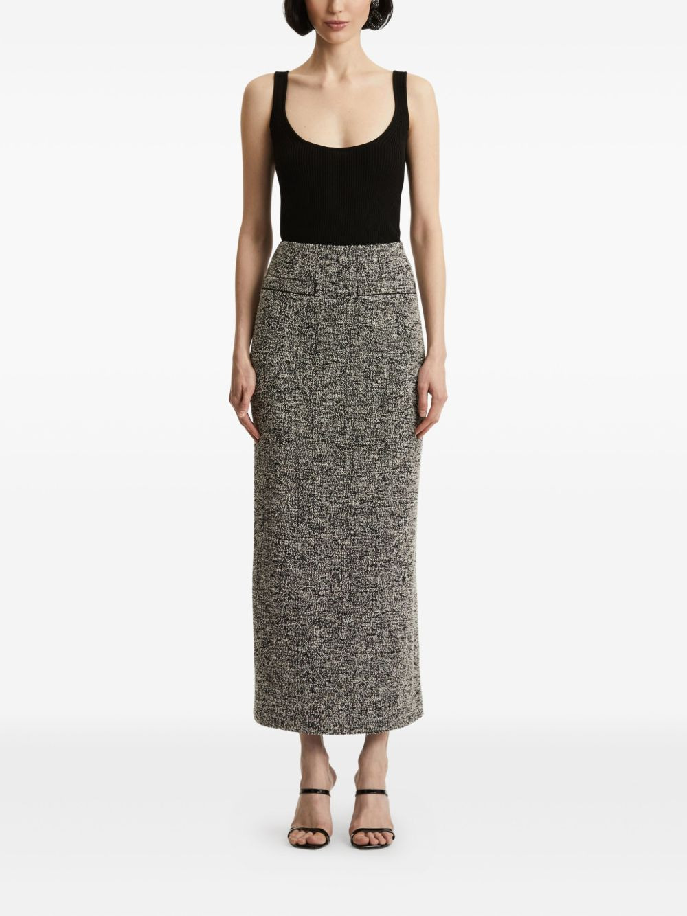 tweed pencil maxi skirt - 2