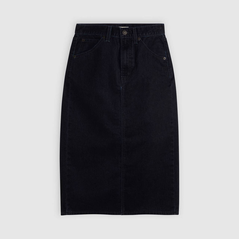 HIGH RISE BACK SLIT SKIRT 1