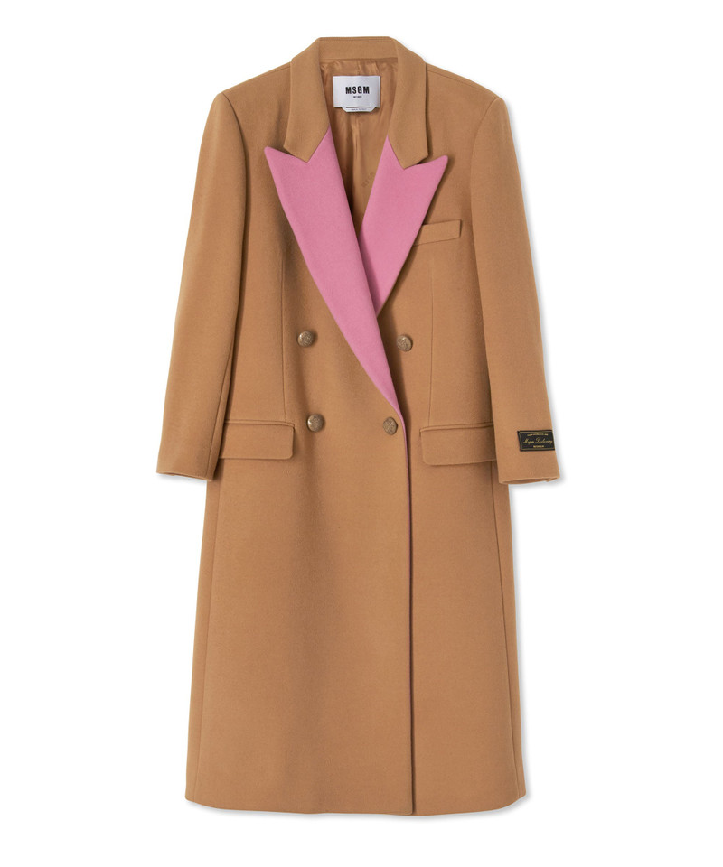 Virgin wool double-breasted coat "Wool Felt" 1