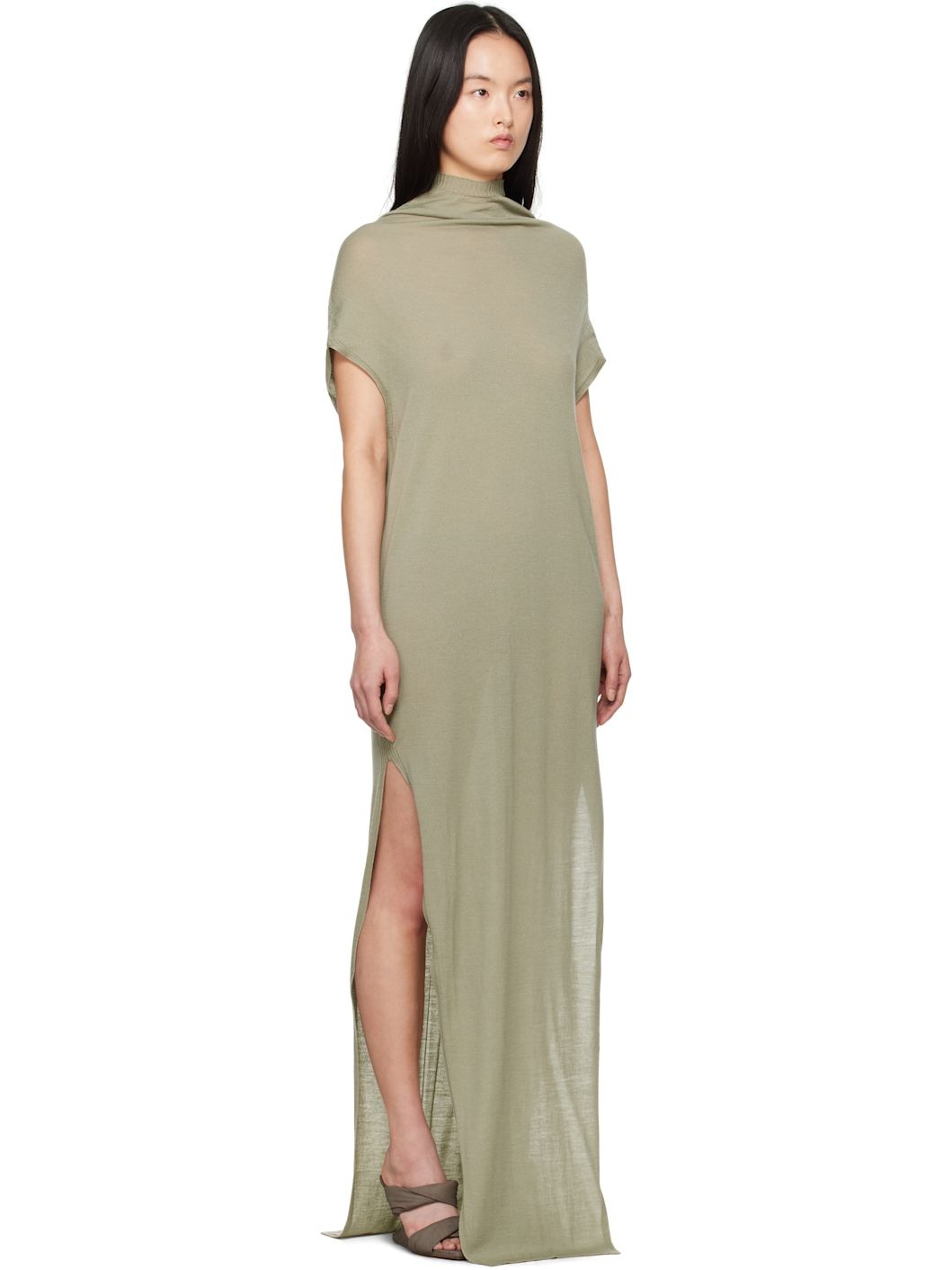 Green Hollywood SL Crater Maxi Dress - 2