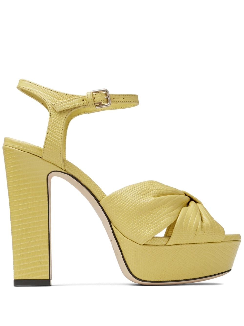 120mm Heloise leather platform sandals - 1