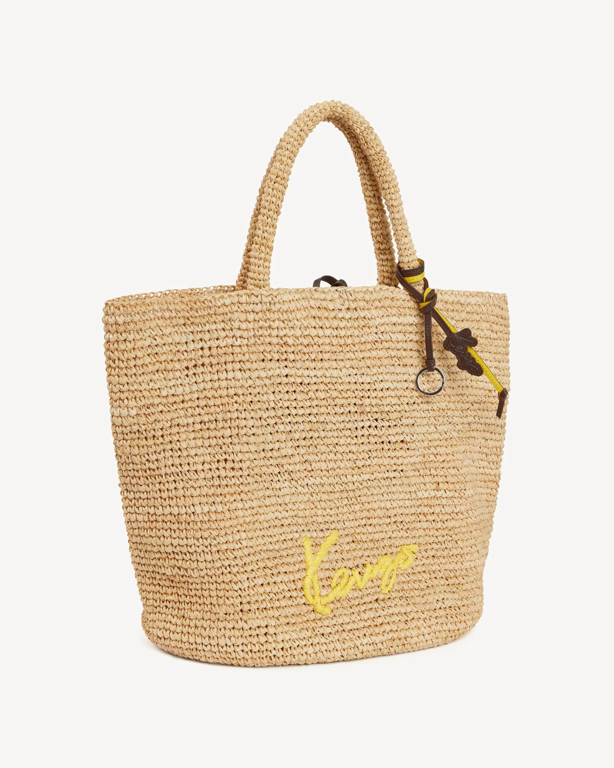 Large basket in raffia - 1