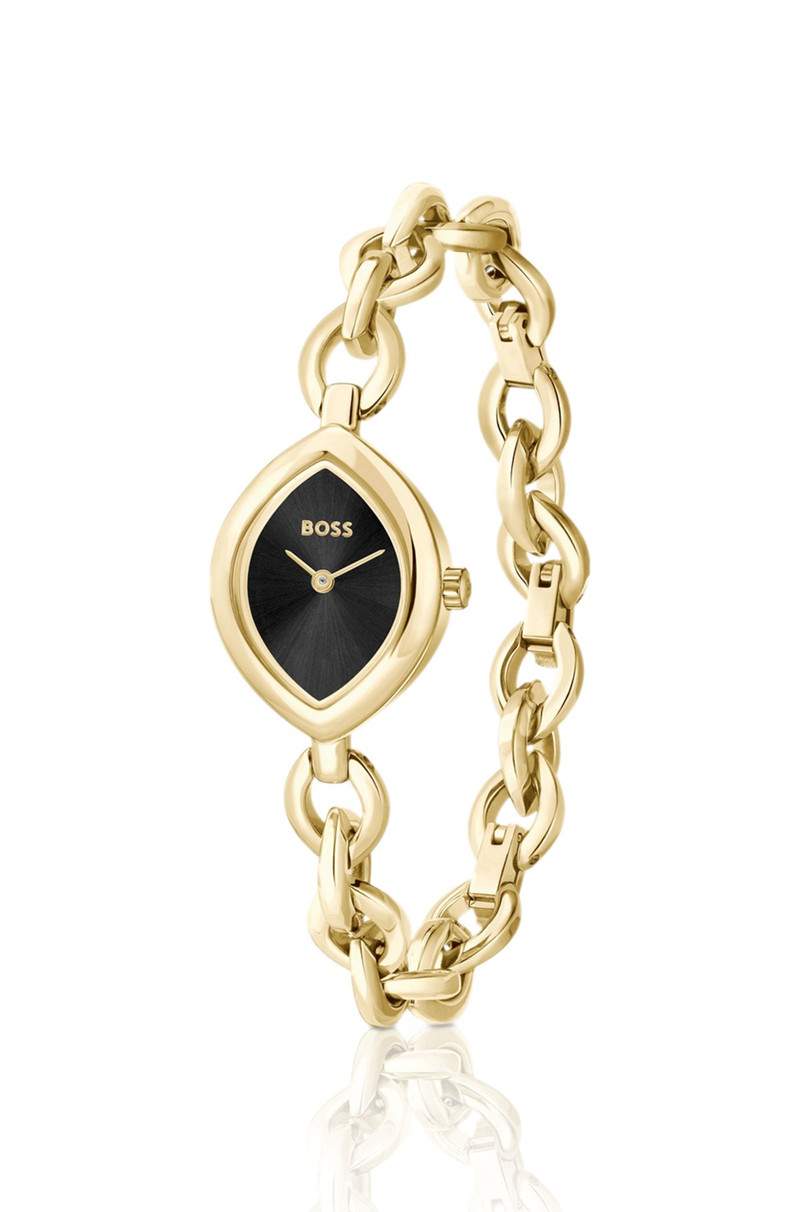 BOSS FIORA WATCH IN GOLD-TONE STEEL WITH BLACK DIAL outlook