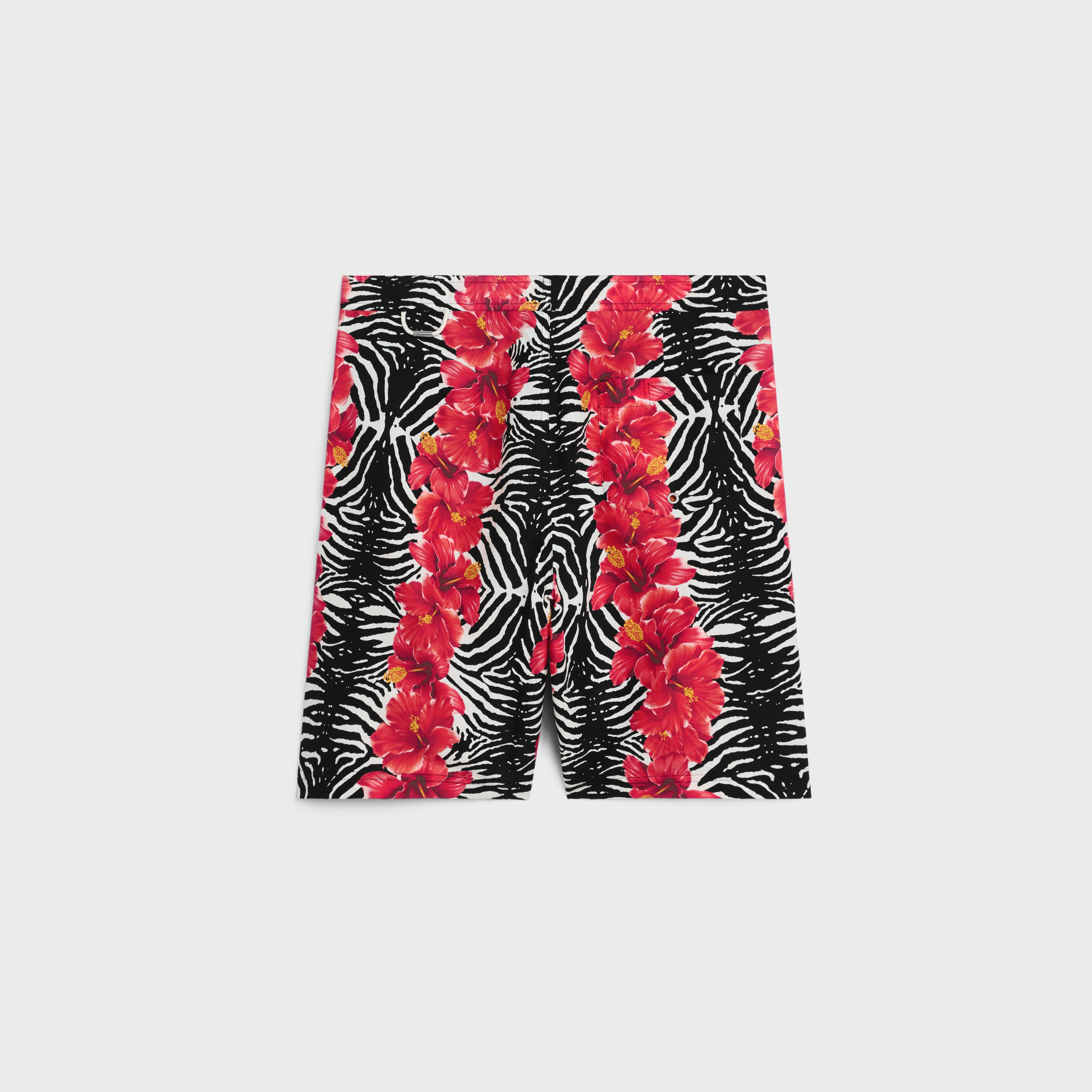 swim shorts with celine print in nylon - 2