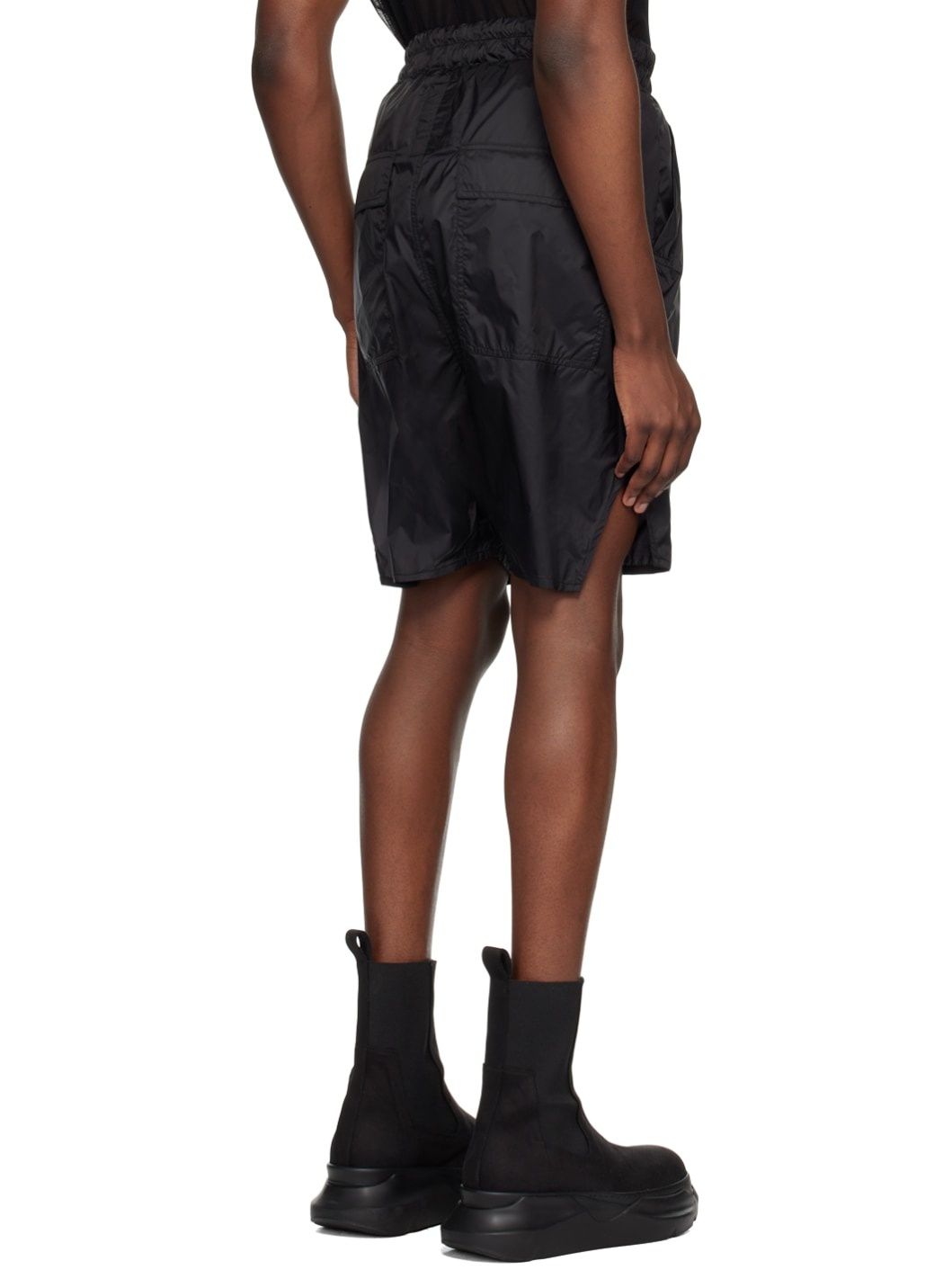 Black Champion Edition Beveled Pods Shorts - 3