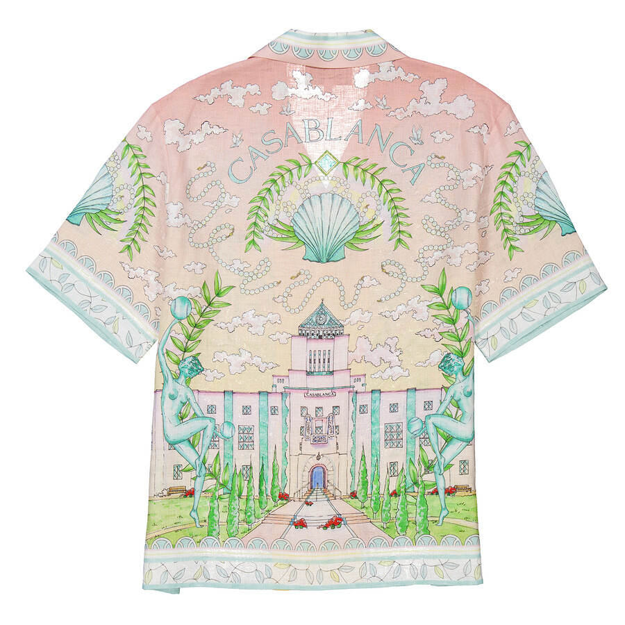 Casablanca Men's Vase Linen Shirt - 5