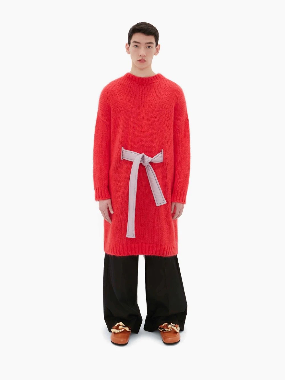 TIED LONG CREWNECK JUMPER - 2
