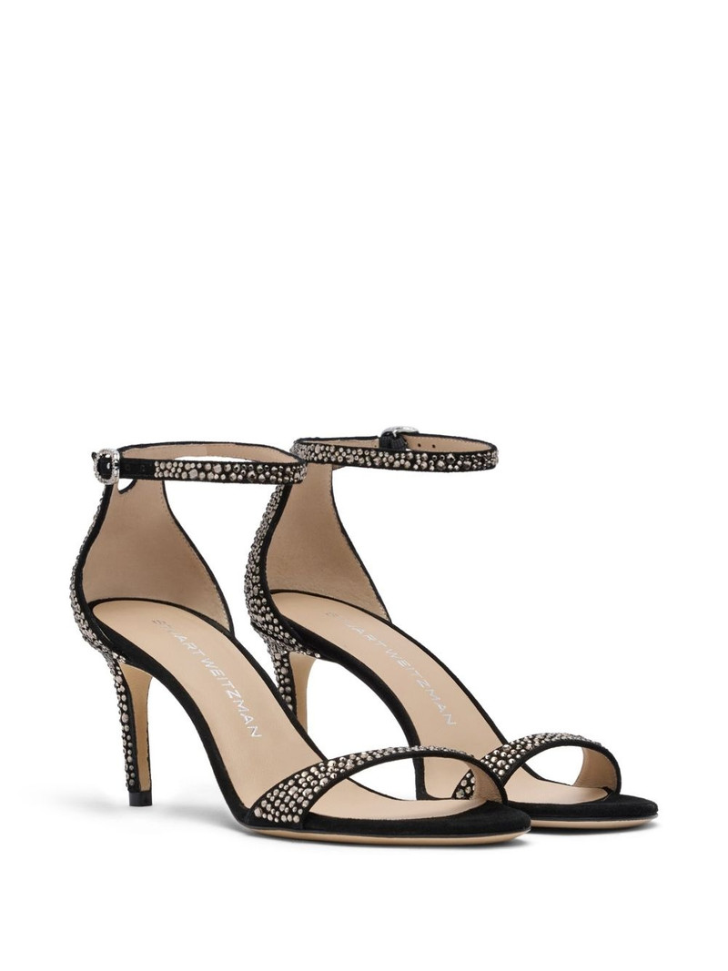 Stuart Weitzman 75mm Nudist Shine sandals outlook