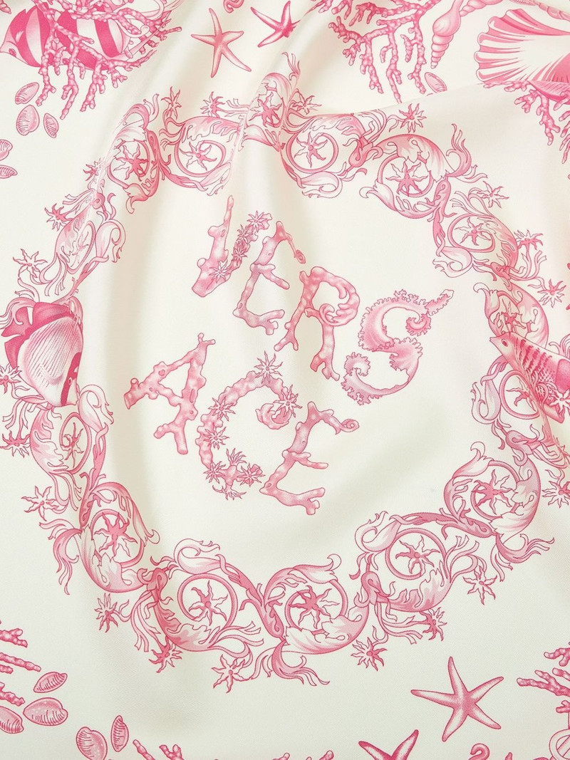 VERSACE Underwater Barocco silk scarf outlook