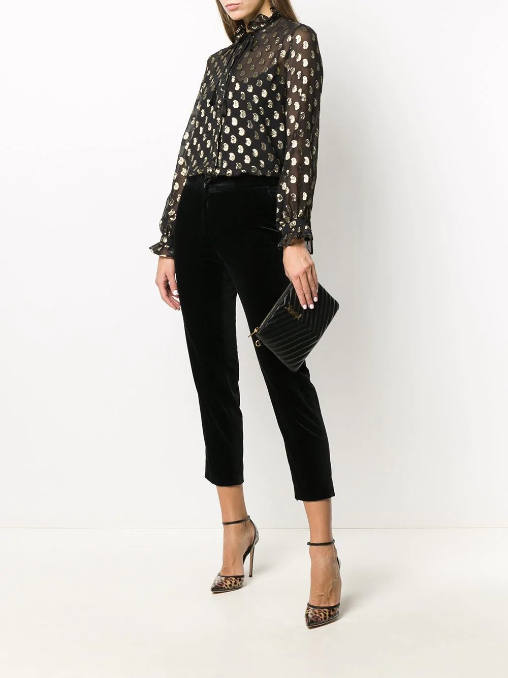 paisley long-sleeve blouse - 2