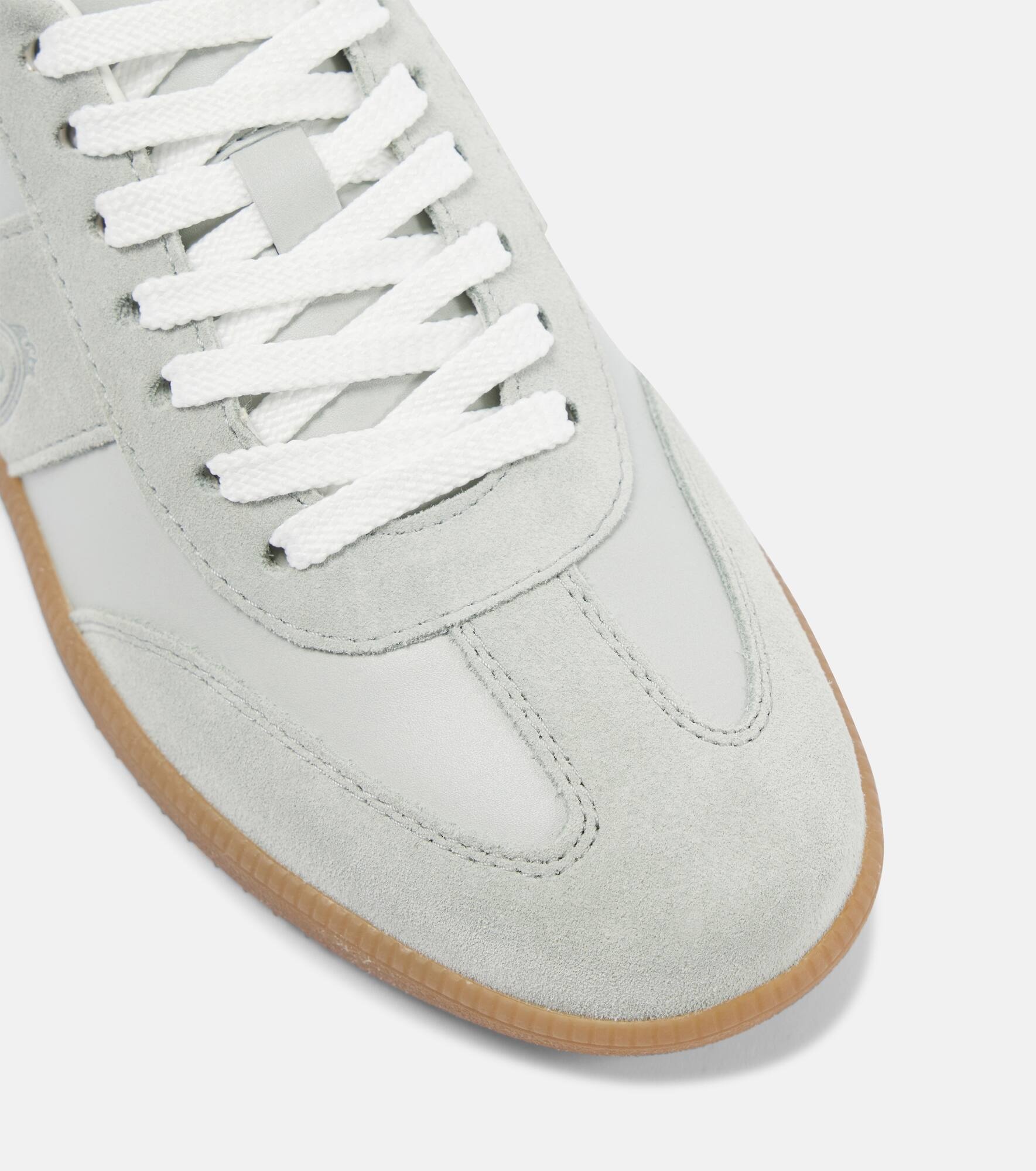 Logo suede sneakers - 5