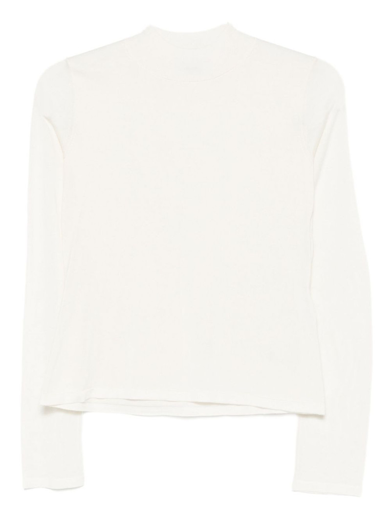 long-sleeve silk T-shirt 1