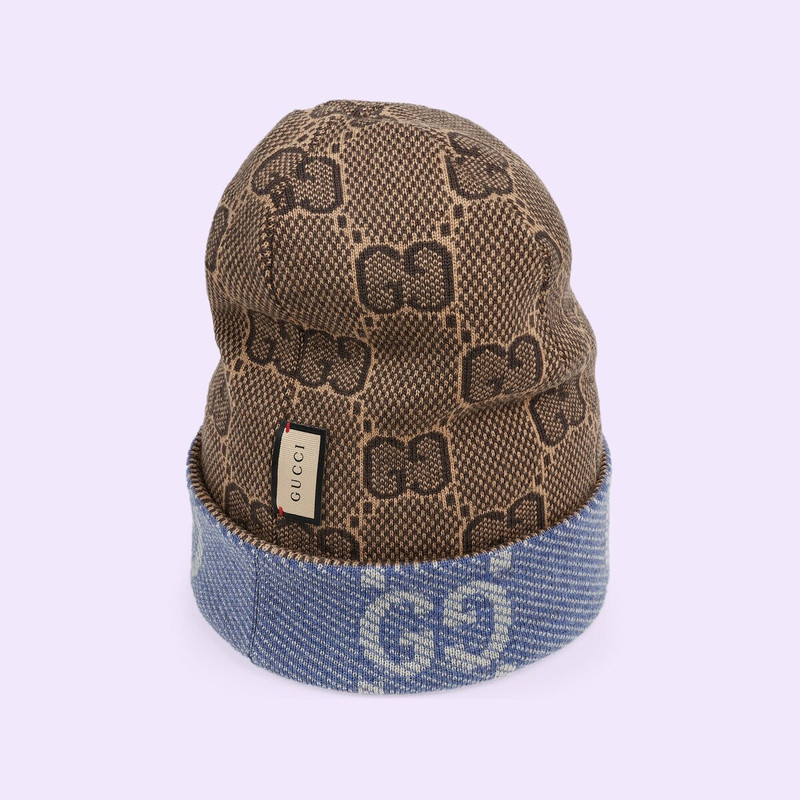 Reversible GG wool hat 9