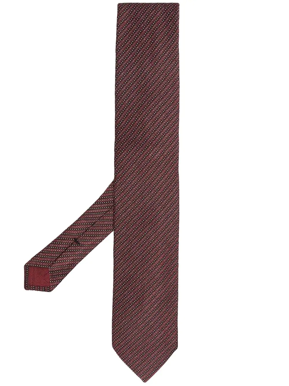 patterned silk tie - 1