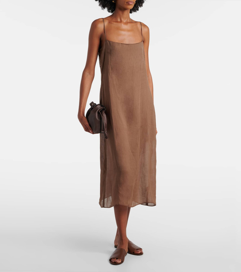 LESET Niko ramie midi dress outlook