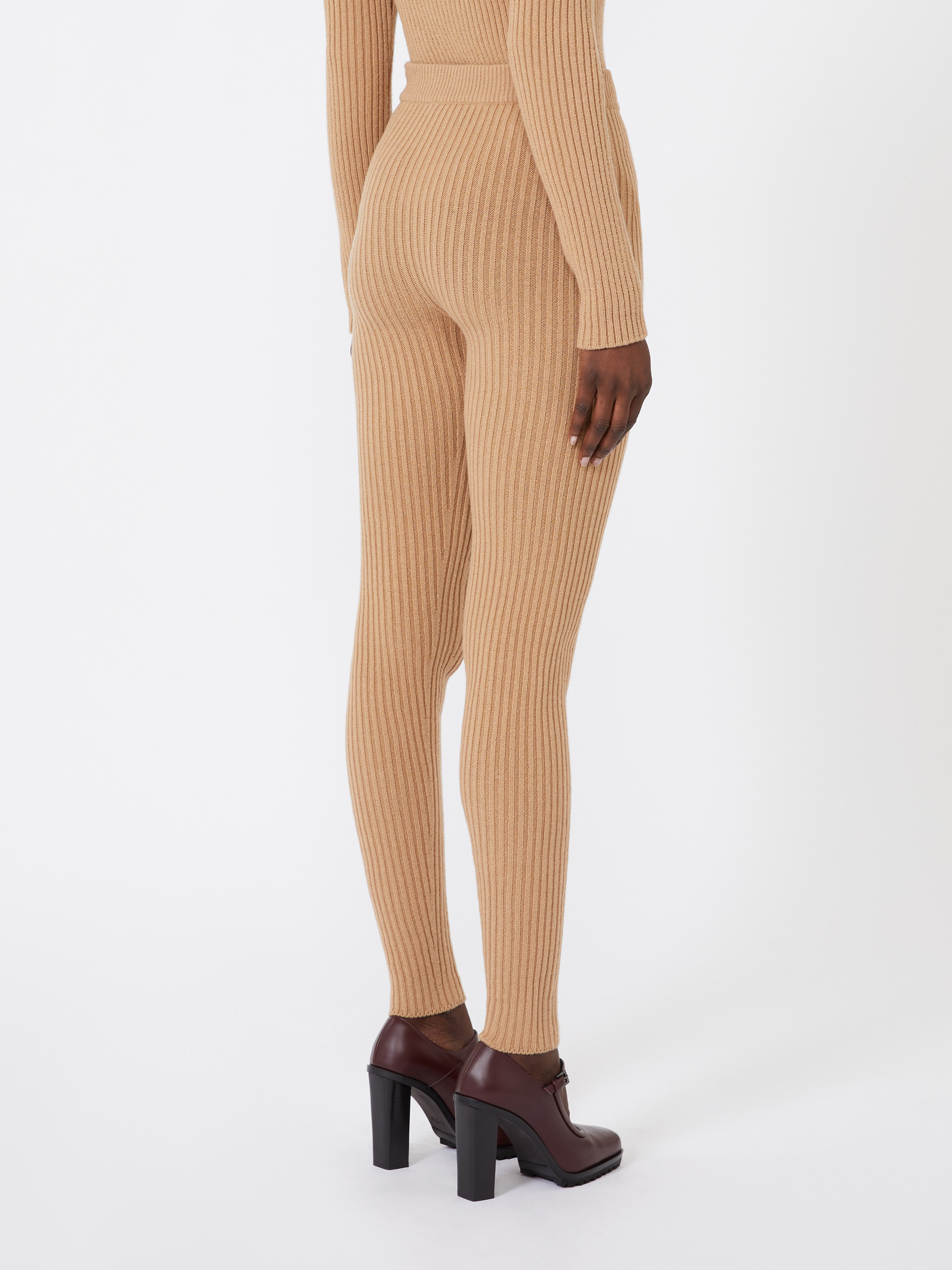 APOGEO1234 Wool and cashmere knit leggings - 4